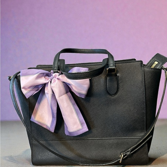 Kate Spade Laurel Way Hadlee Crossbody Satchel Saffiano Leather EUC - Picture 2 of 9